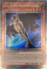 Evil HERO Adusted Gold - RA04-EN029 - Platinum Secret Rare - 1st Edition